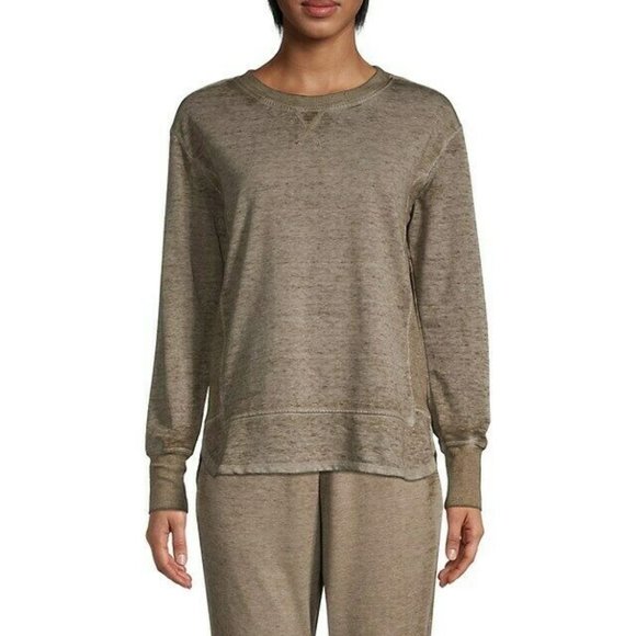 C & C California Women's L Dropped-Shoulder Sweatshirt Bungee Cork Brown NEW $58 - Picture 1 of 5